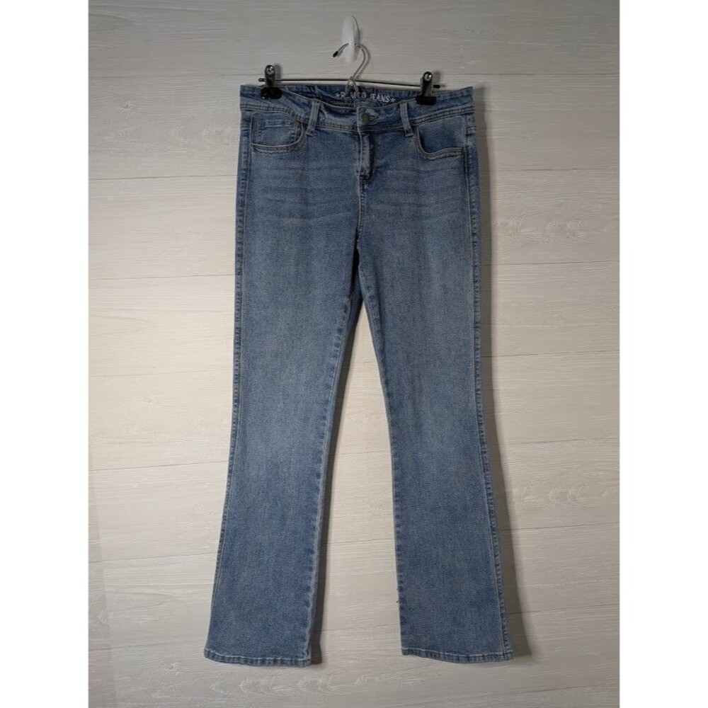 REALCO JEANS Size 10 Medium Wash Bootcut Flare Denim Stretch Pants COMFORT EUC